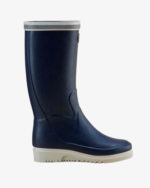 Women's Marine Evo Ponti Lined Wellington Boot - Marine Blue sold by Le Chameau