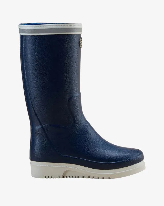 Women's Marinord Evo Neoprene Lined Wellington Boot - Marine Blue sold by Le Chameau