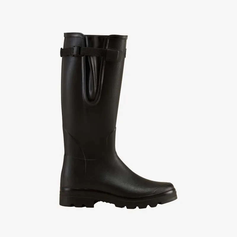 Men's Vierzon Jersey Lined Wellington Boot - Black sold by Le Chameau