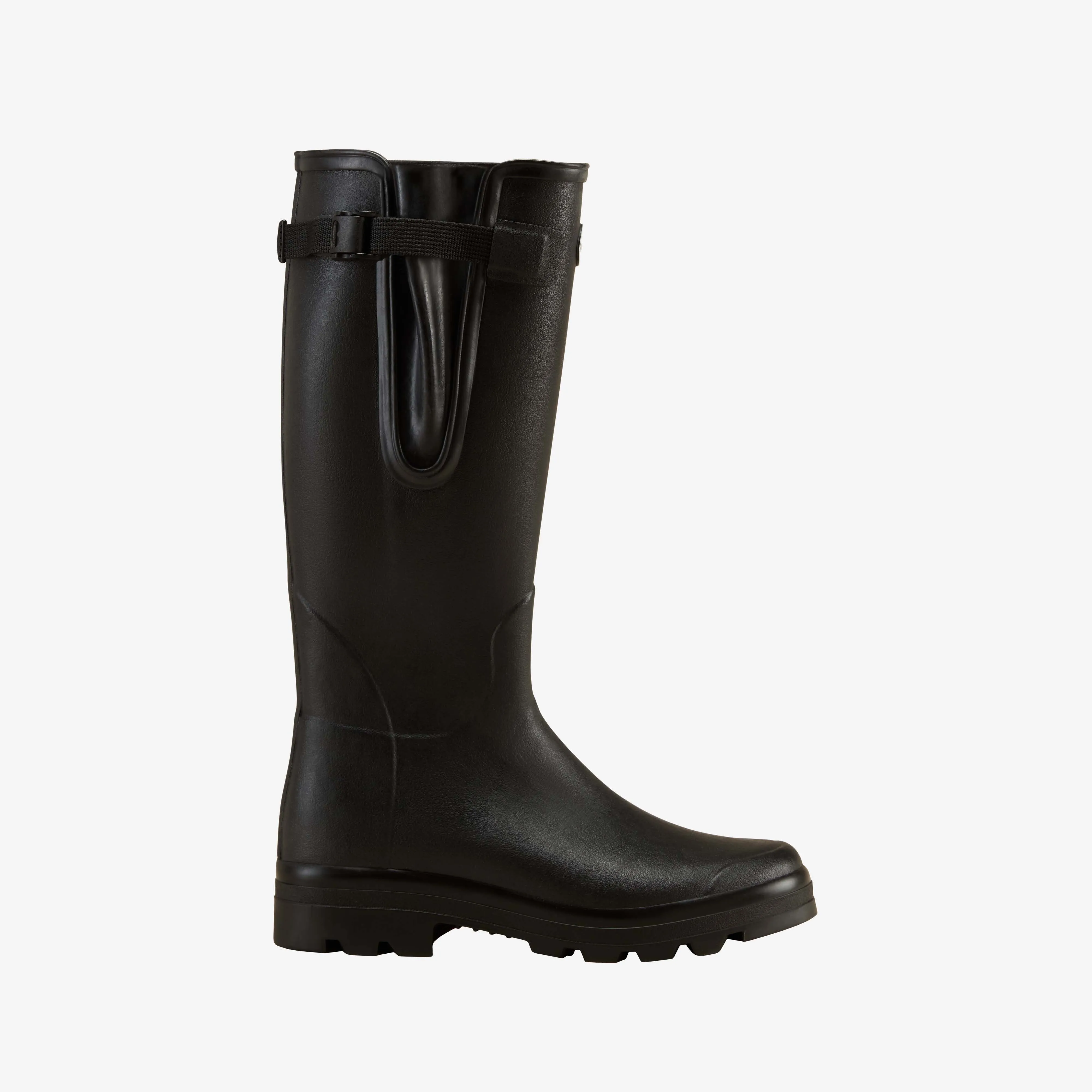 Men's Vierzon Jersey Lined Wellington Boot - Black sold by Le Chameau