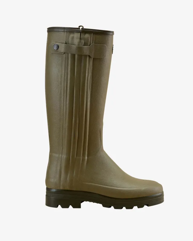 Men's Chasseur Neoprene Lined Wellington Boot - Iconic Green sold by Le Chameau