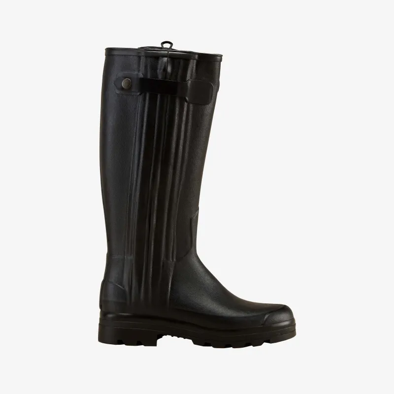 Men's Chasseur Neoprene Lined Wellington Boot - Black sold by Le Chameau