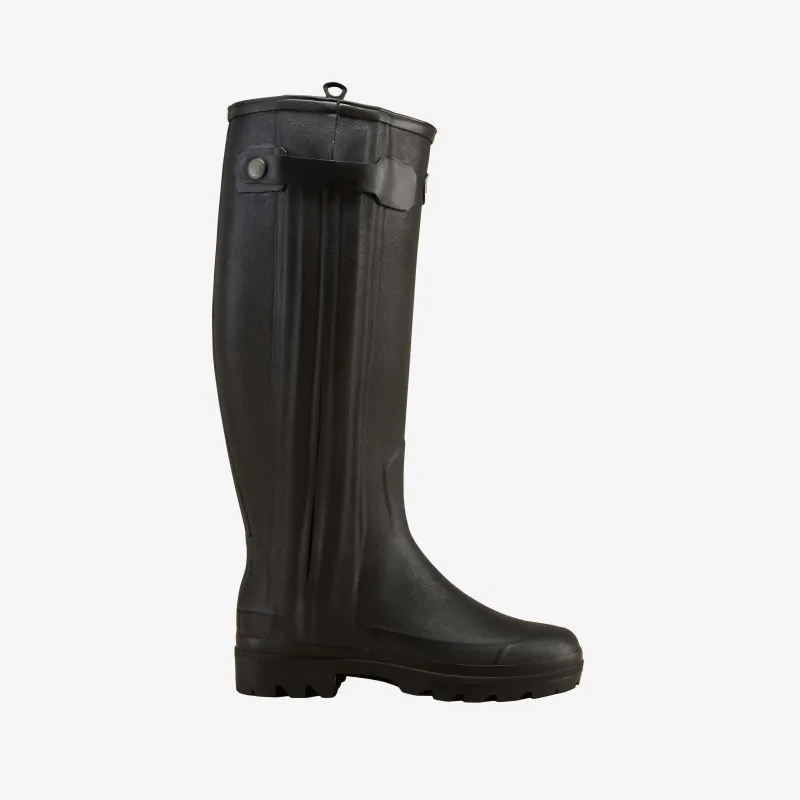 Women's Chasseur Neoprene Lined Wellington Boot - Black sold by Le Chameau