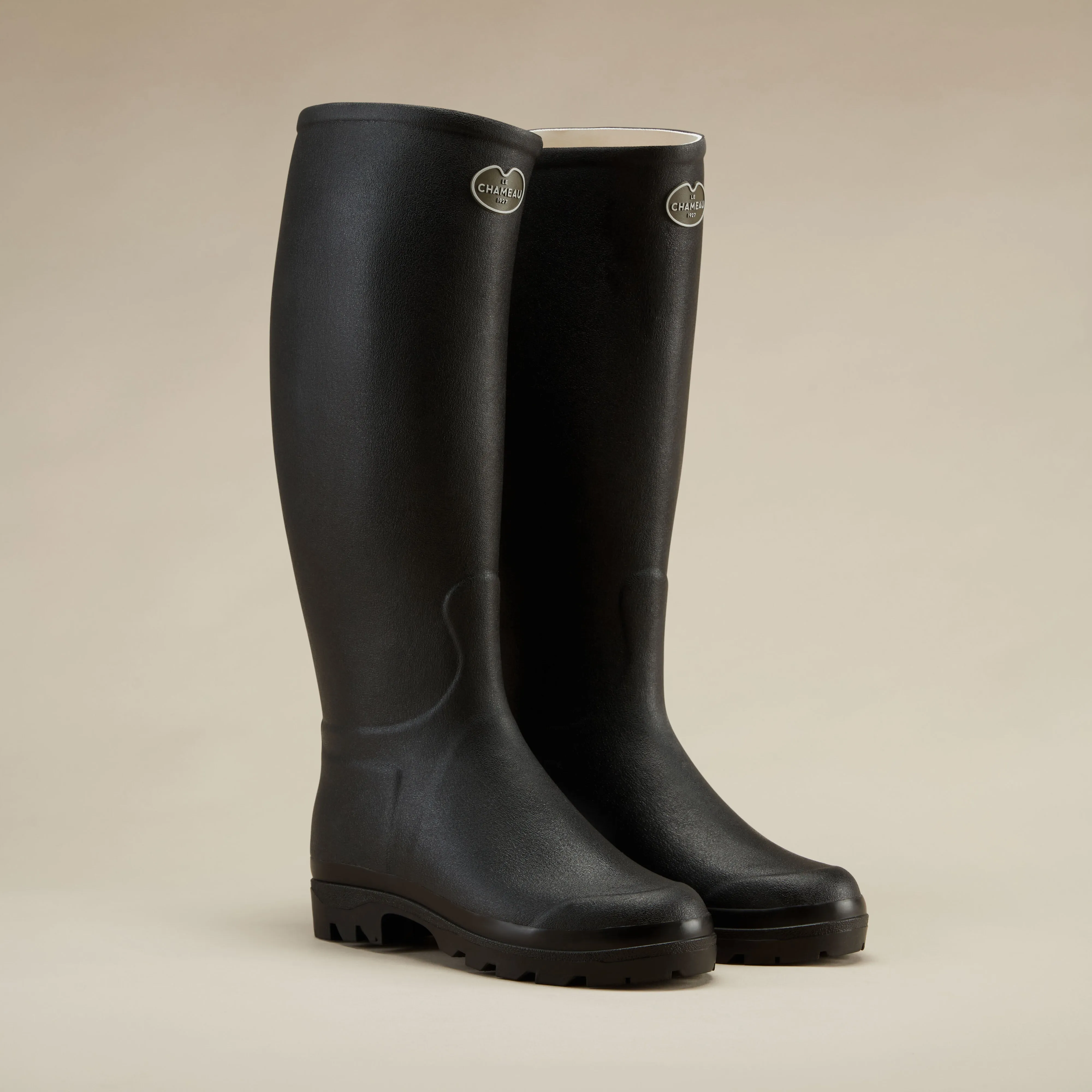 Women's Saint Hubert Leather Lined Wellington Boot - Black sold by Le Chameau product image thumbnail 2