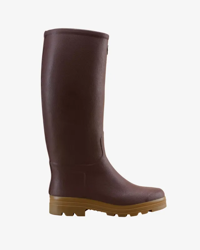 Men's Saint Hubert Leather Lined Wellington Boot - Brown sold by Le Chameau