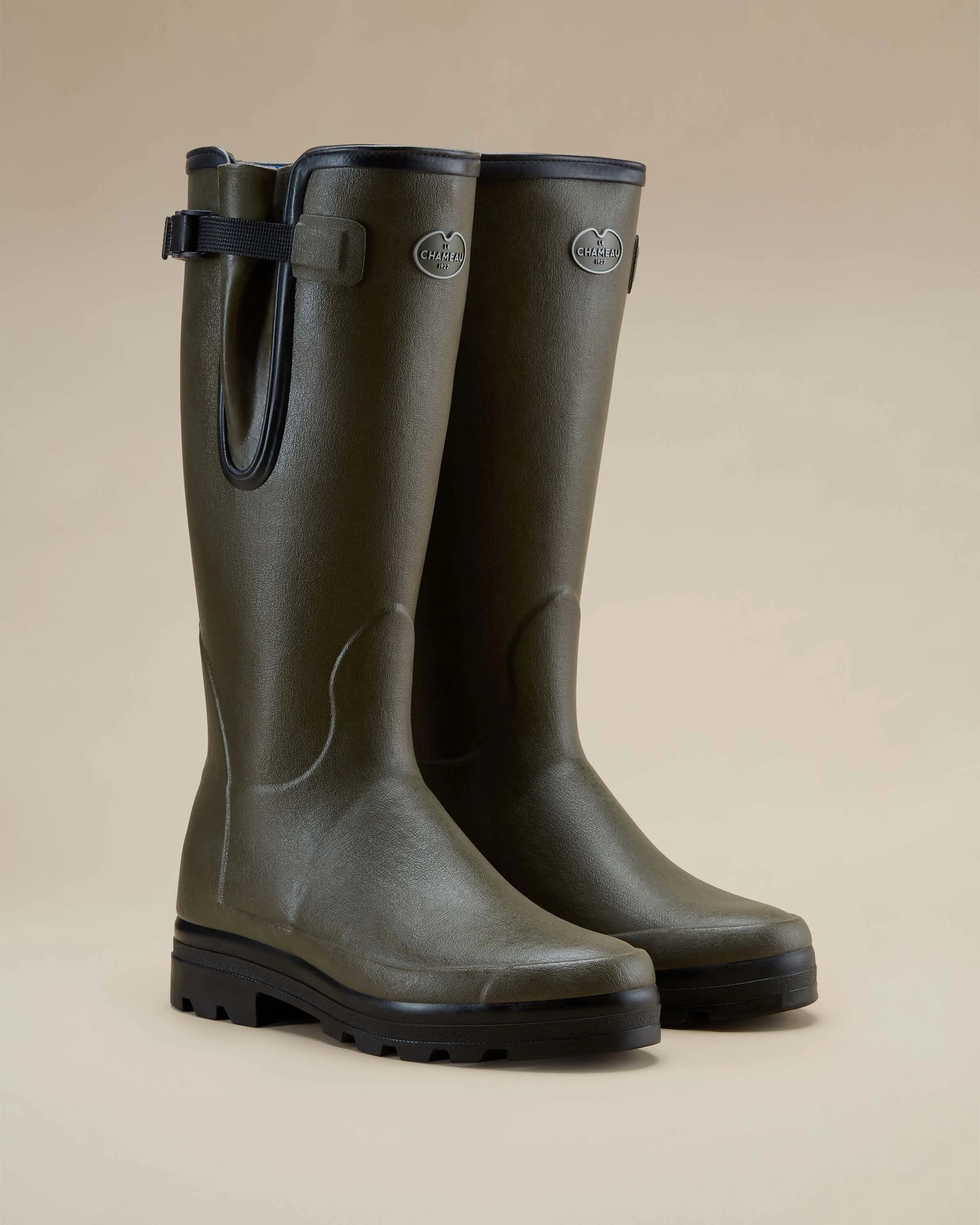 Men's Vierzonord Neoprene Lined Wellington Boot - Chameau Green sold by Le Chameau product image thumbnail 2