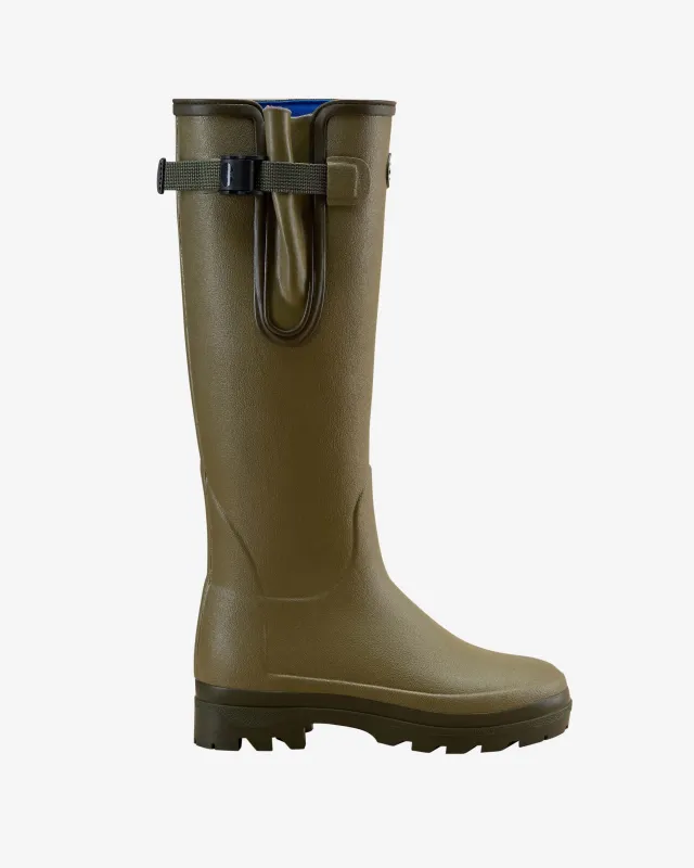 Women's Vierzonord Neoprene Lined Wellington Boot - Iconic Green sold by Le Chameau