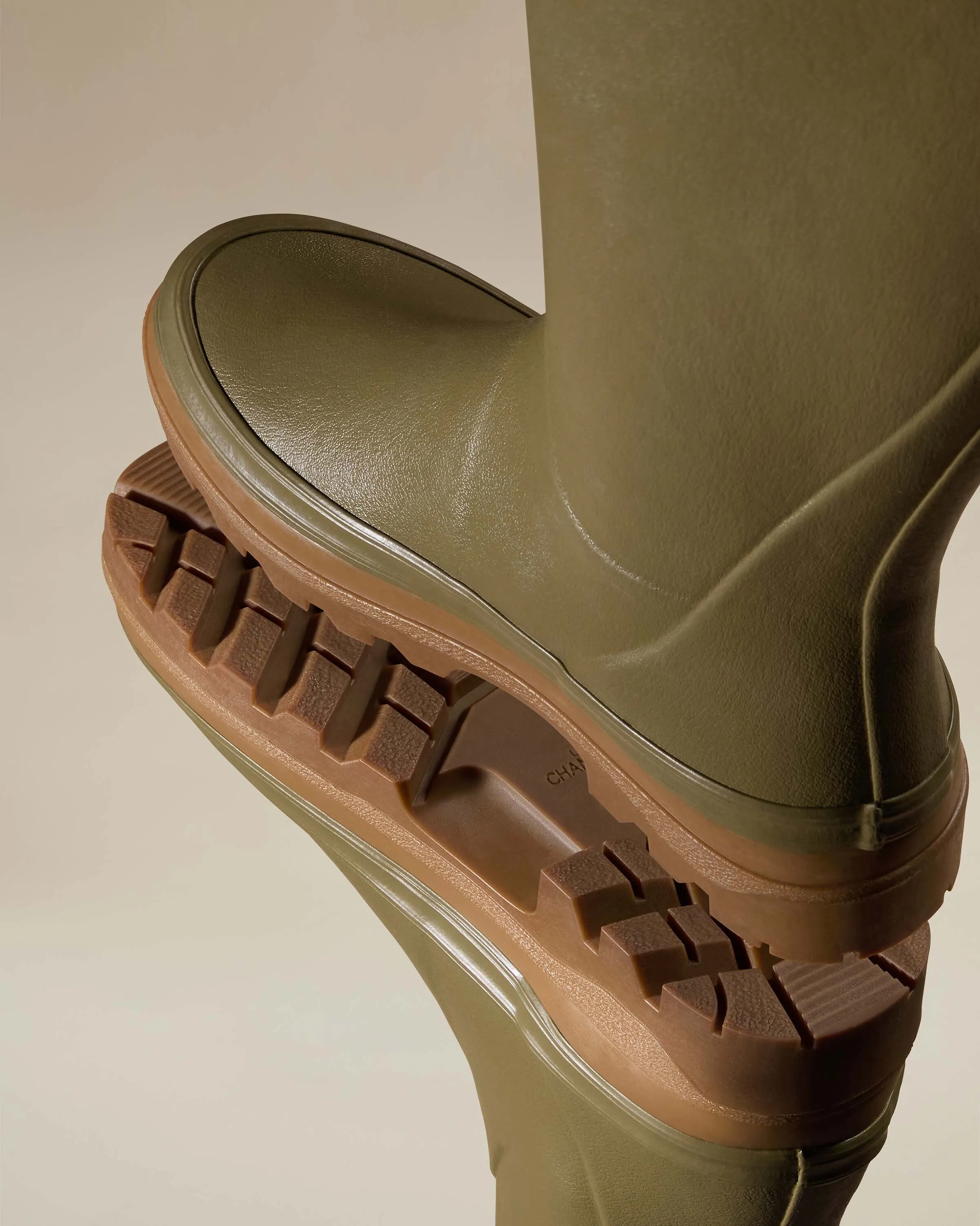 Women's Giverny Jersey Lined Wellington Boot - Iconic Green sold by Le Chameau product image thumbnail 3