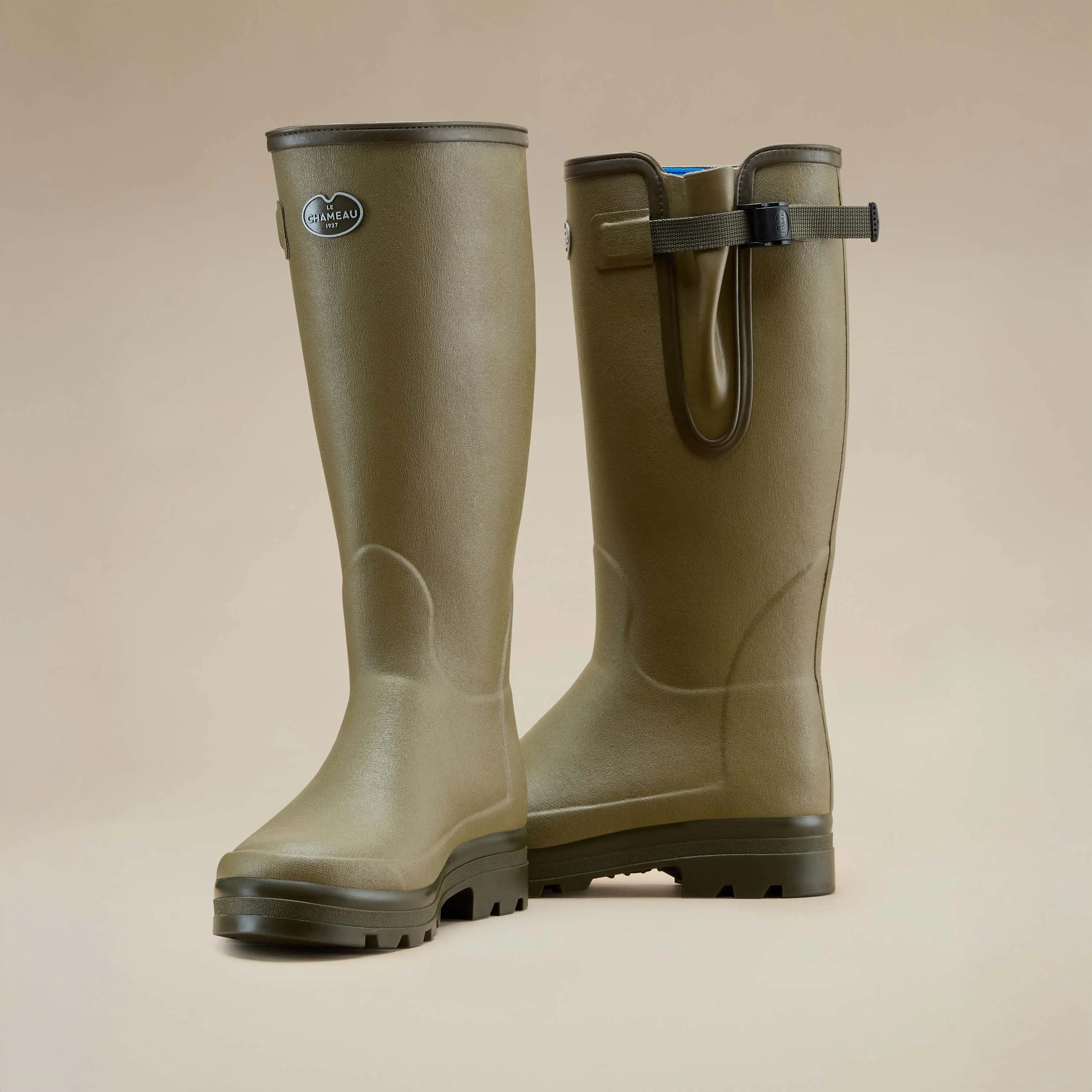 The Imperfect Men's Vierzonord Neoprene Lined Wellington Boot - Iconic Green sold by Le Chameau product image thumbnail 3