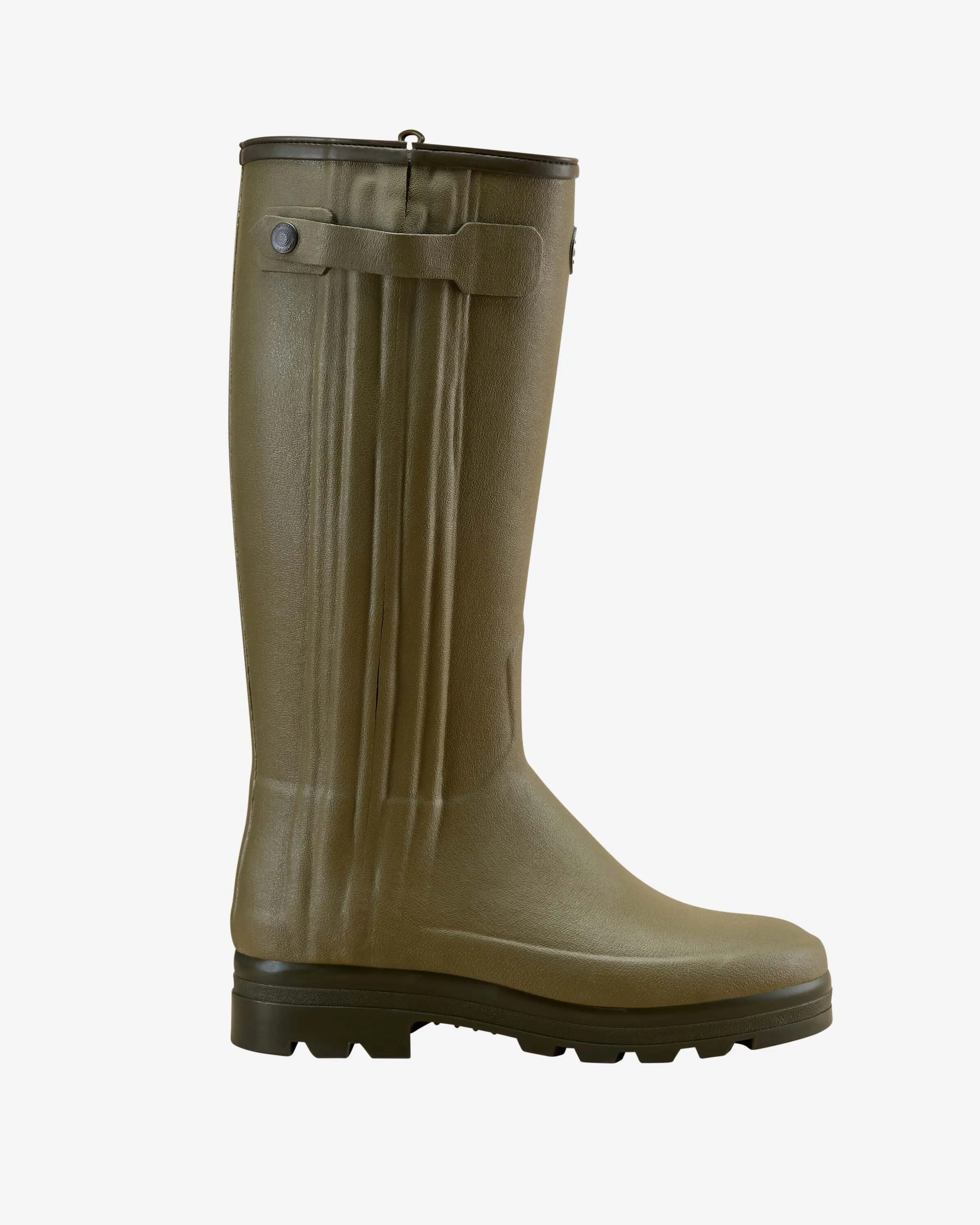 The Imperfect Men's Chasseur Neoprene Lined Wellington Boot - Iconic Green sold by Le Chameau