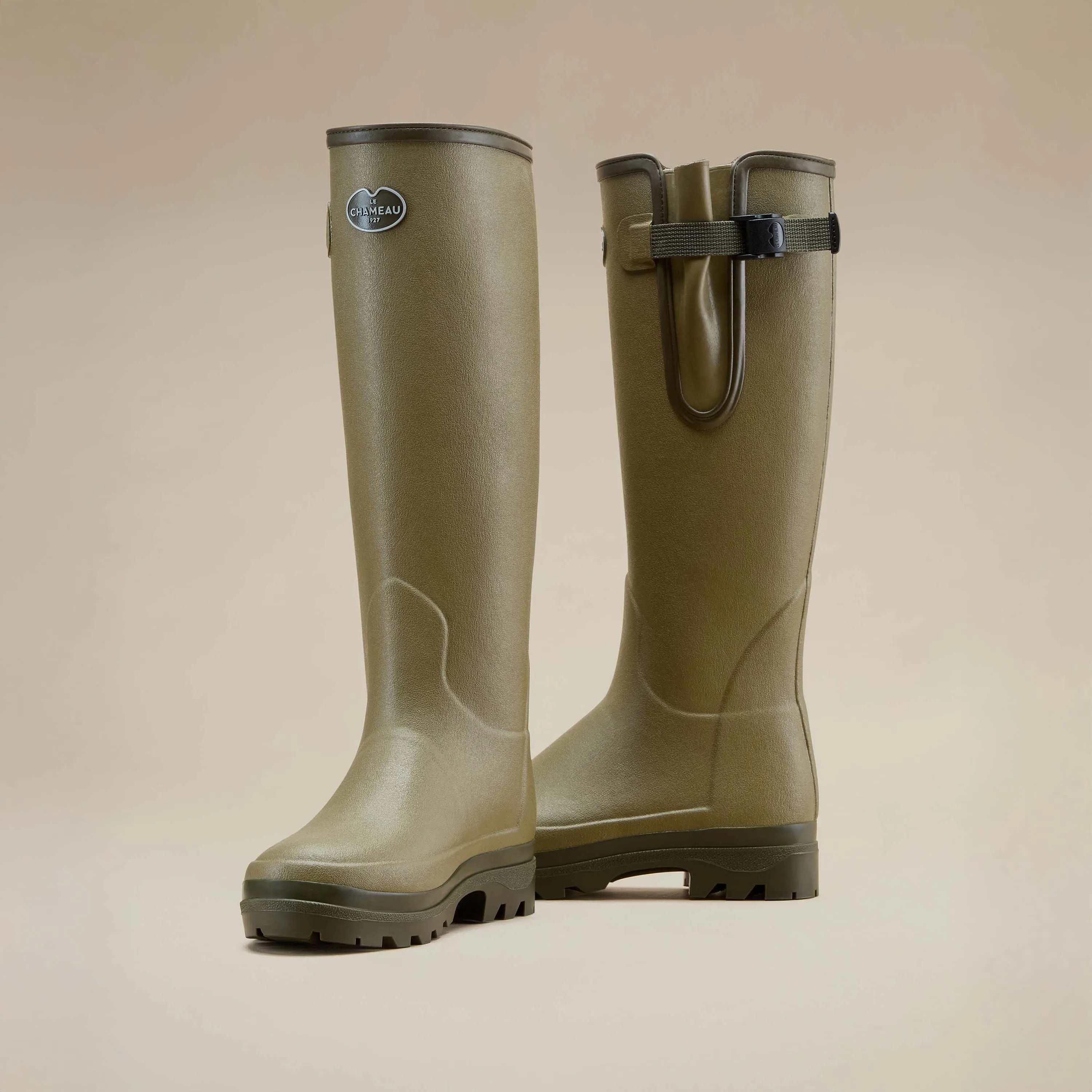 The Imperfect Women's Vierzonord Neoprene Lined Wellington Boot - Iconic Green sold by Le Chameau product image thumbnail 5