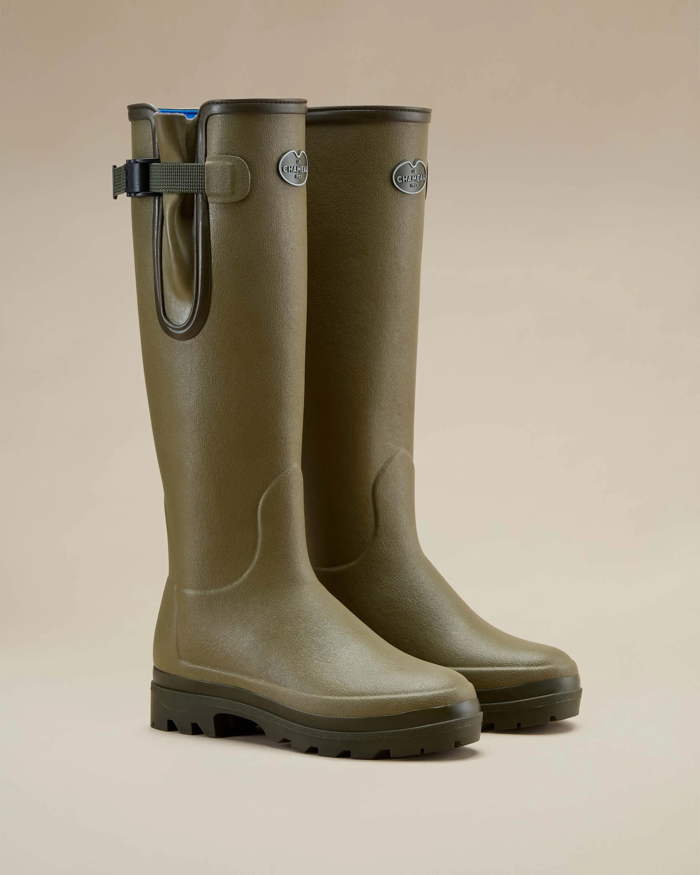 The Imperfect Women's Vierzonord Neoprene Lined Wellington Boot - Iconic Green sold by Le Chameau product image thumbnail 2