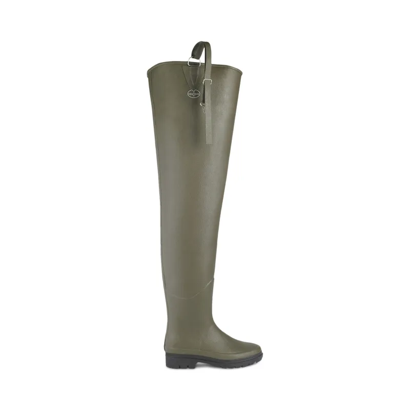 Unisex Deltanord Thigh High Boot - Chameau Green made by Le Chameau
