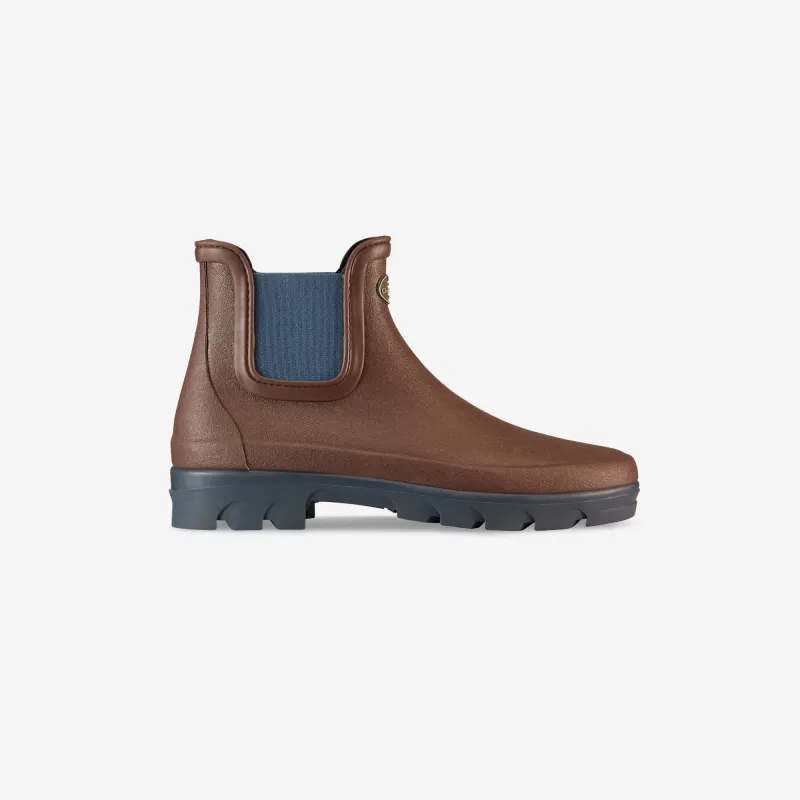Women's Nomade Jersey Lined Chelsea Boot - Woodland Brown made by Le Chameau