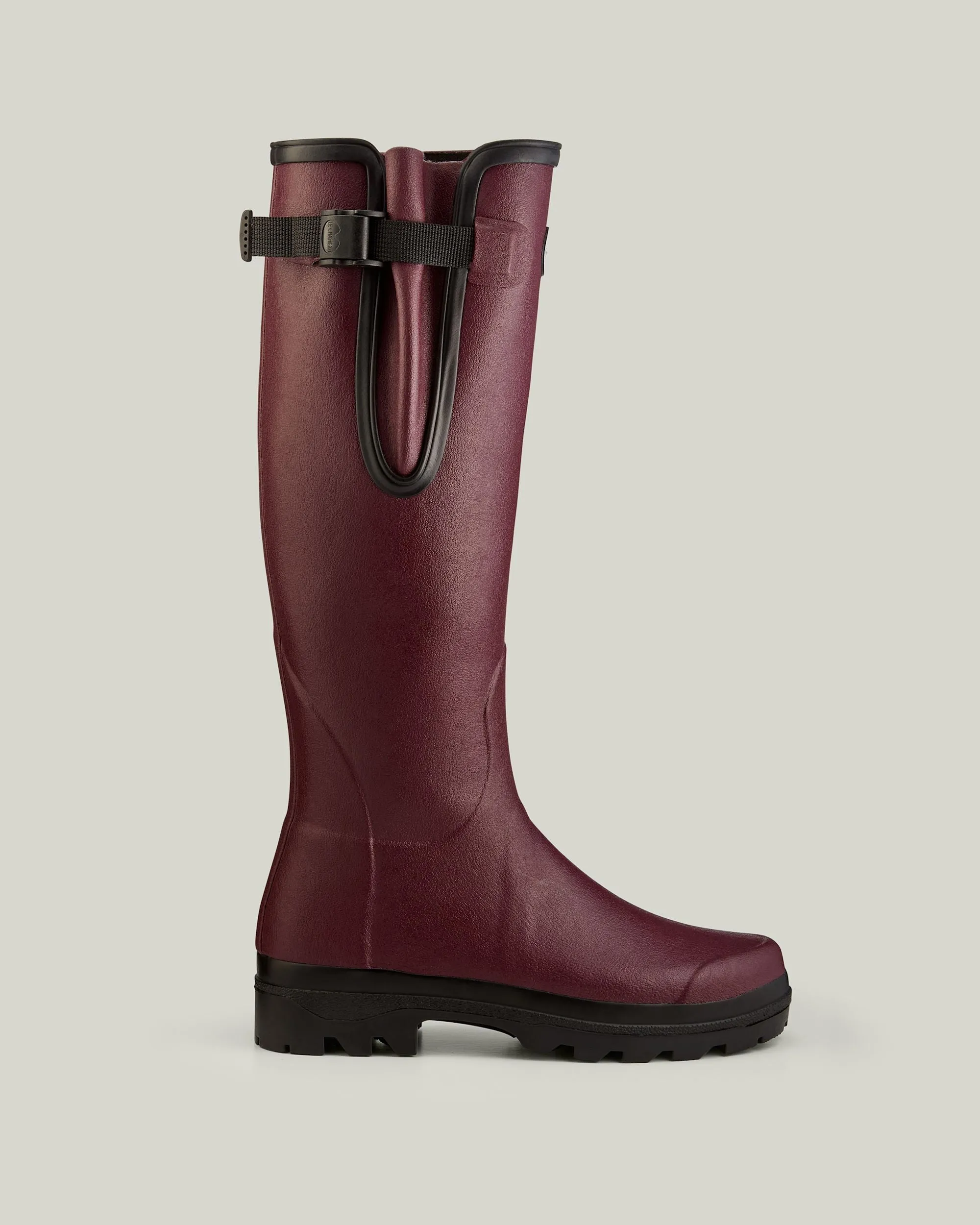 Women's Vierzon Jersey Lined Wellington Boot - Oxblood sold by Le Chameau product image thumbnail 3