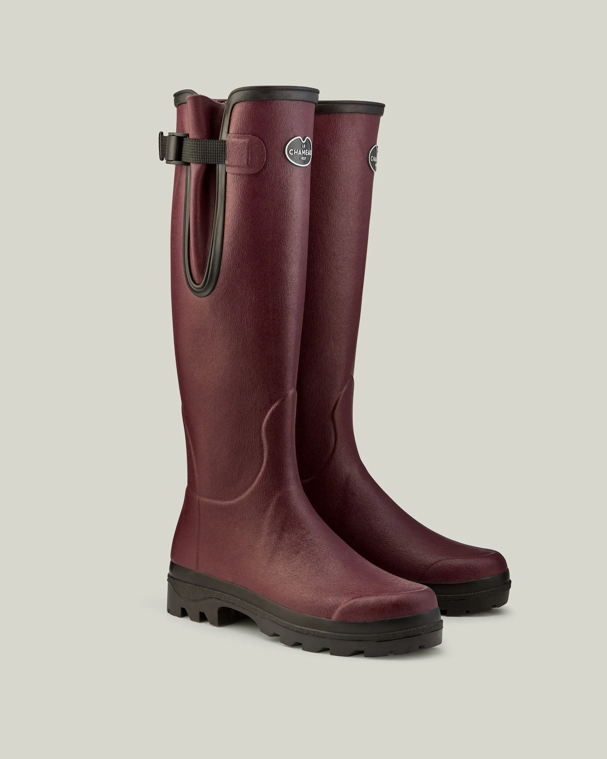 Women's Vierzon Jersey Lined Wellington Boot - Oxblood sold by Le Chameau product image thumbnail 4