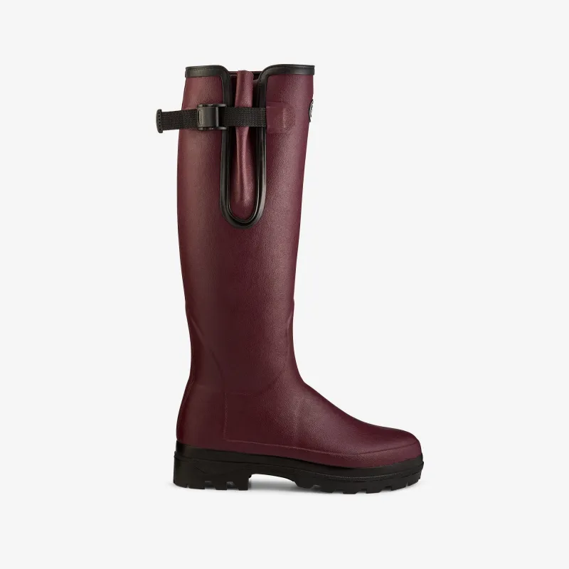 Women's Vierzonord Neoprene Lined Wellington Boot - Oxblood made by Le Chameau