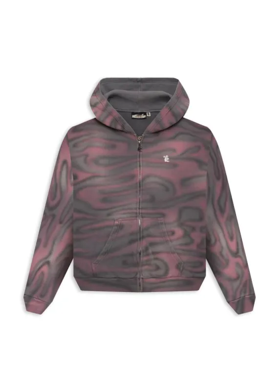 Classic Logo Airbrush Zip-Up made by Hellstar