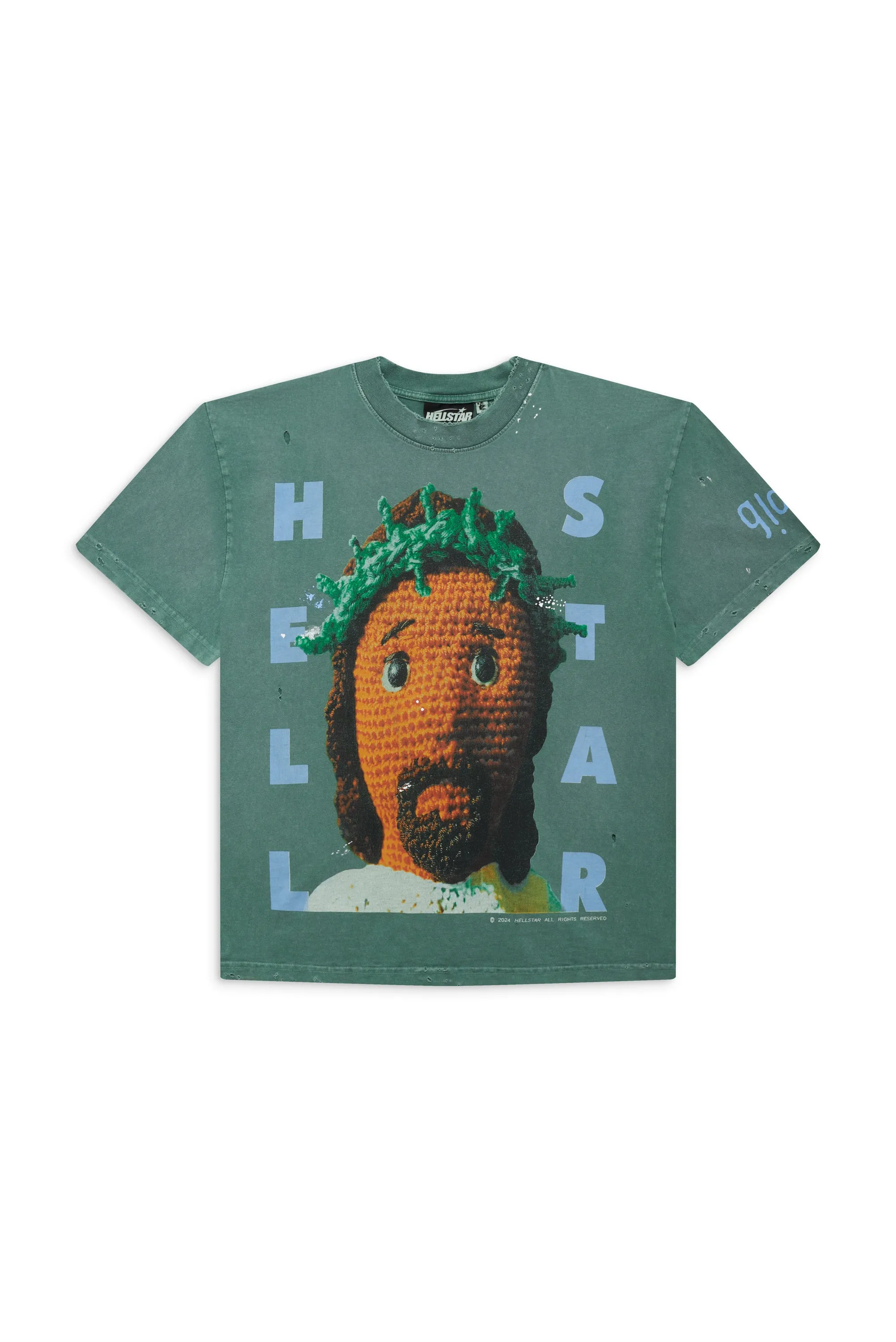 Crochet Jesus T-Shirt sold by Hellstar