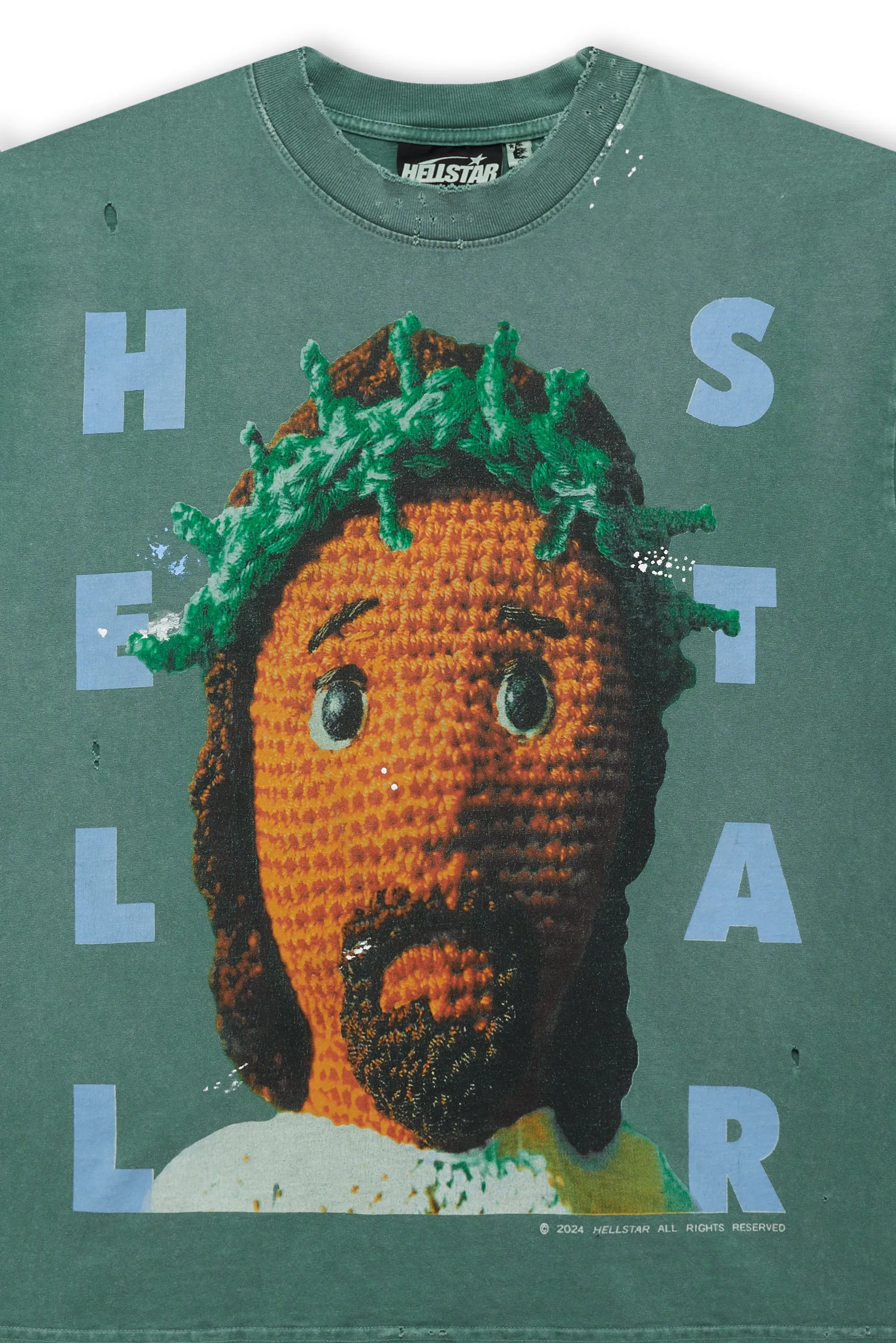 Crochet Jesus T-Shirt sold by Hellstar product image thumbnail 3