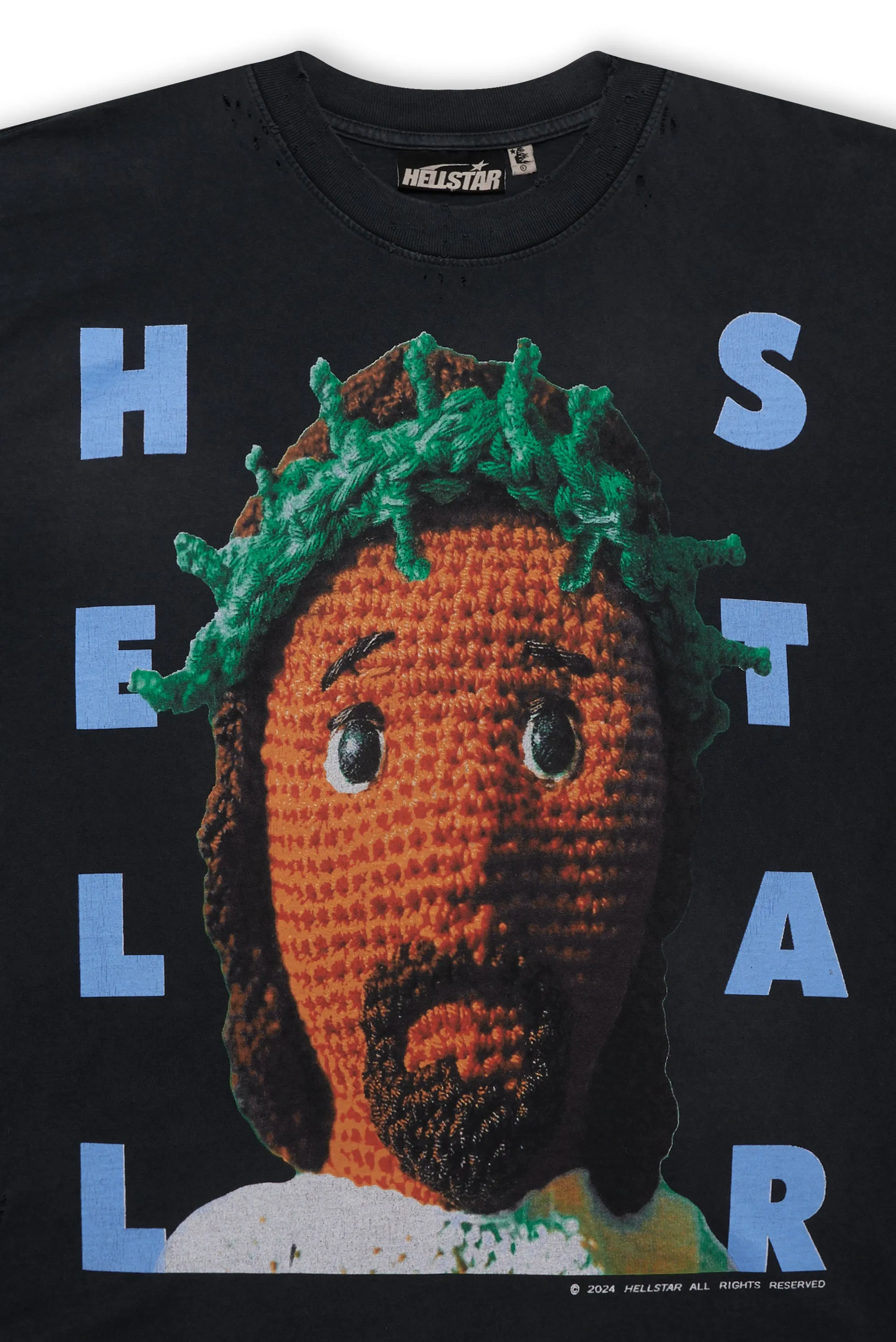 Crochet Jesus T-Shirt sold by Hellstar product image thumbnail 3