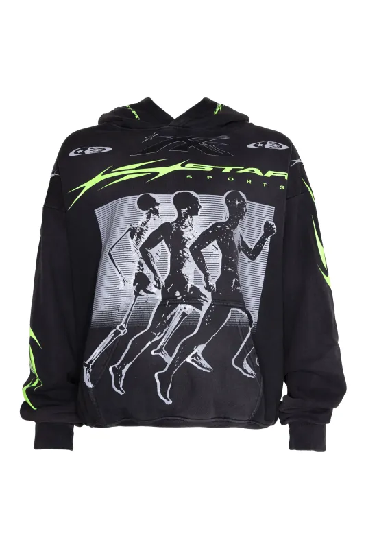 トップス Hellstar Studios embroidery Hoodie HellStar Studios HS Halloween Skeleton Airbrushed Hoodie