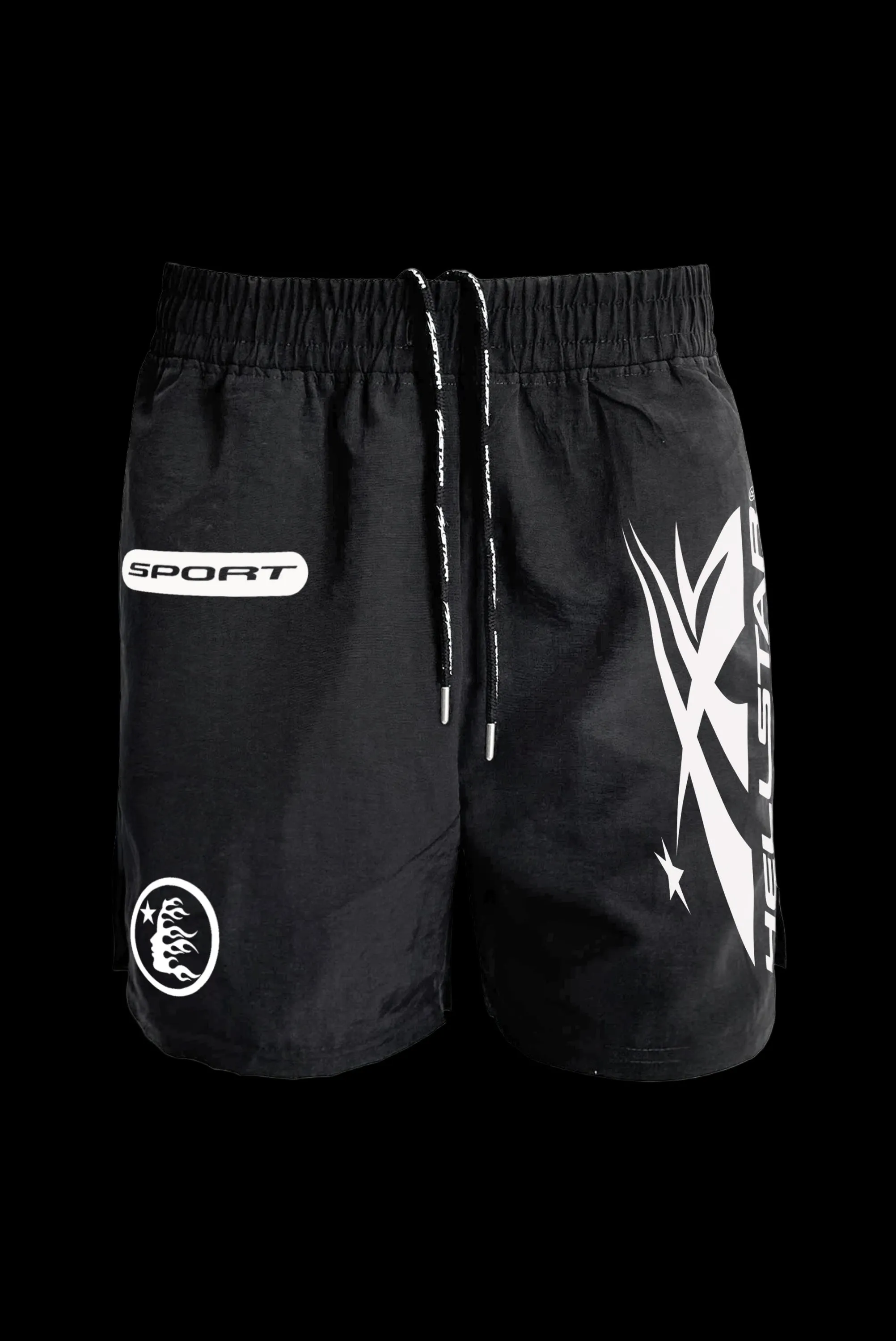 Tri-Logo Athletic Shorts sold by Hellstar