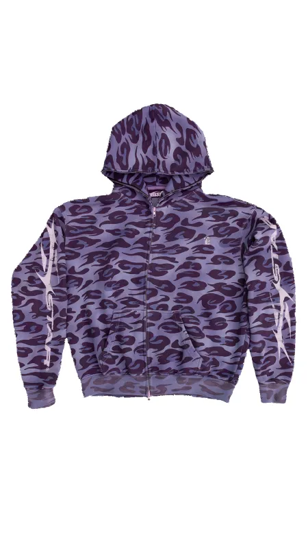 Cheetah Zip-Up made by Hellstar