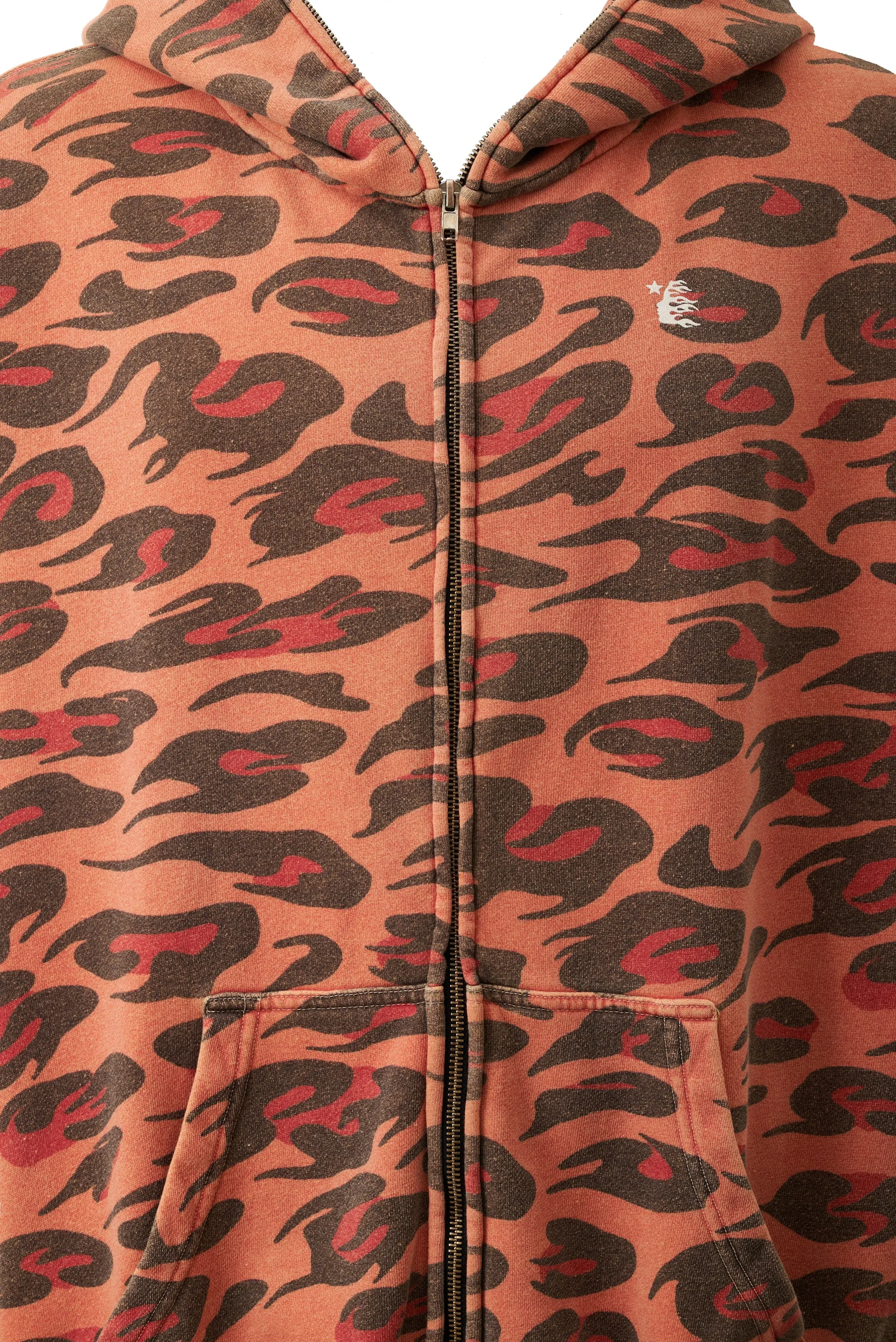 Sunfaded Cheetah Zip-Up sold by Hellstar product image thumbnail 3