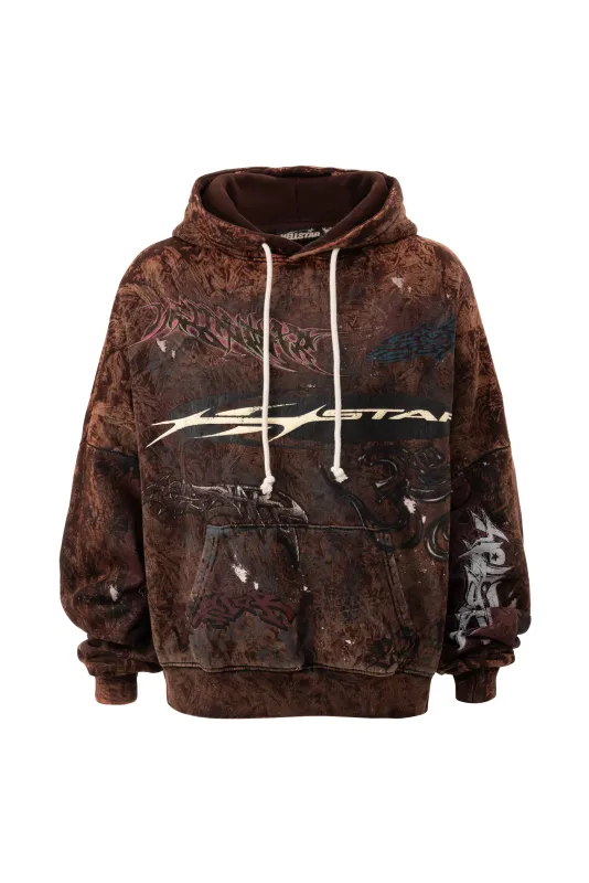 HStar Graffiti Hoodie made by Hellstar