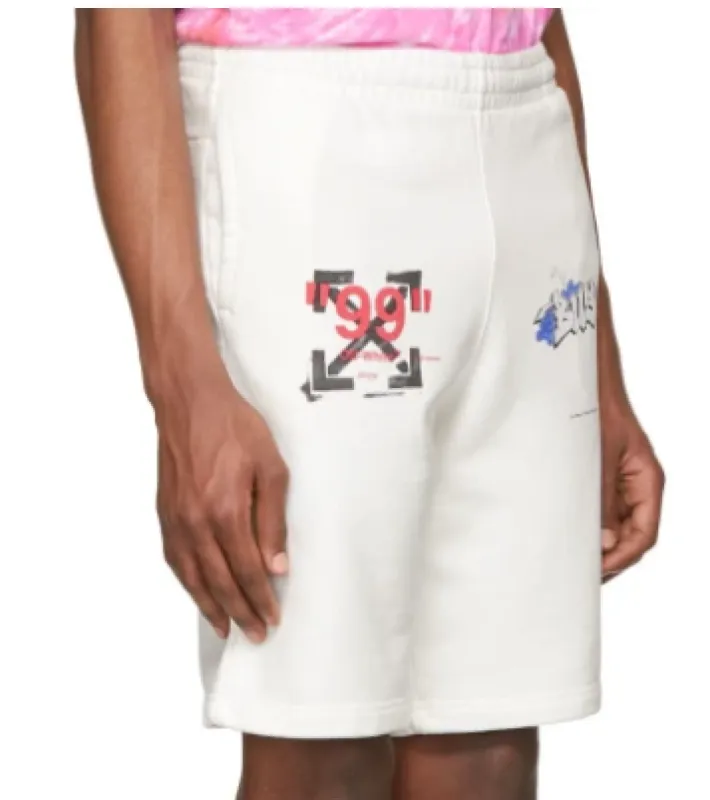 Off-White White Dondi Bus Shorts sold by PLUS
