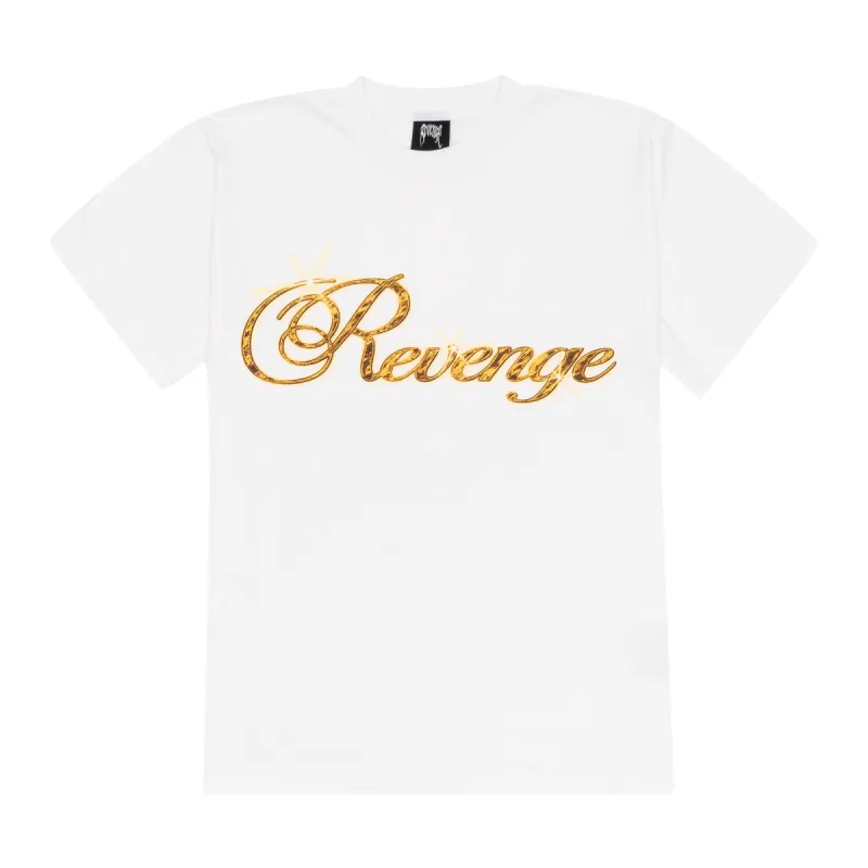 Revenge Anniversary Tee White made by PLUS