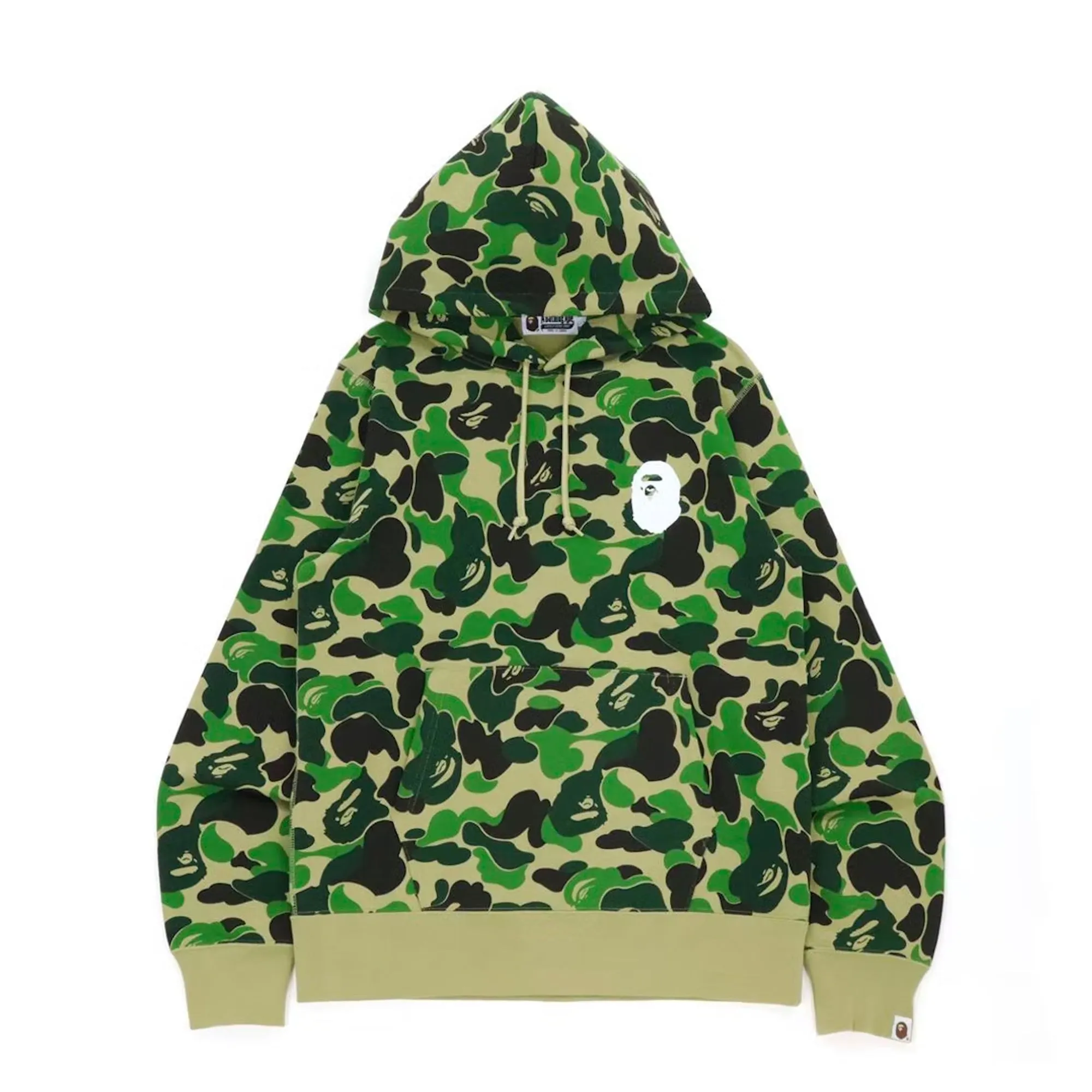 Bape Big ABC Camo Ape Head Pullover Hoodie Green sold by PLUS
