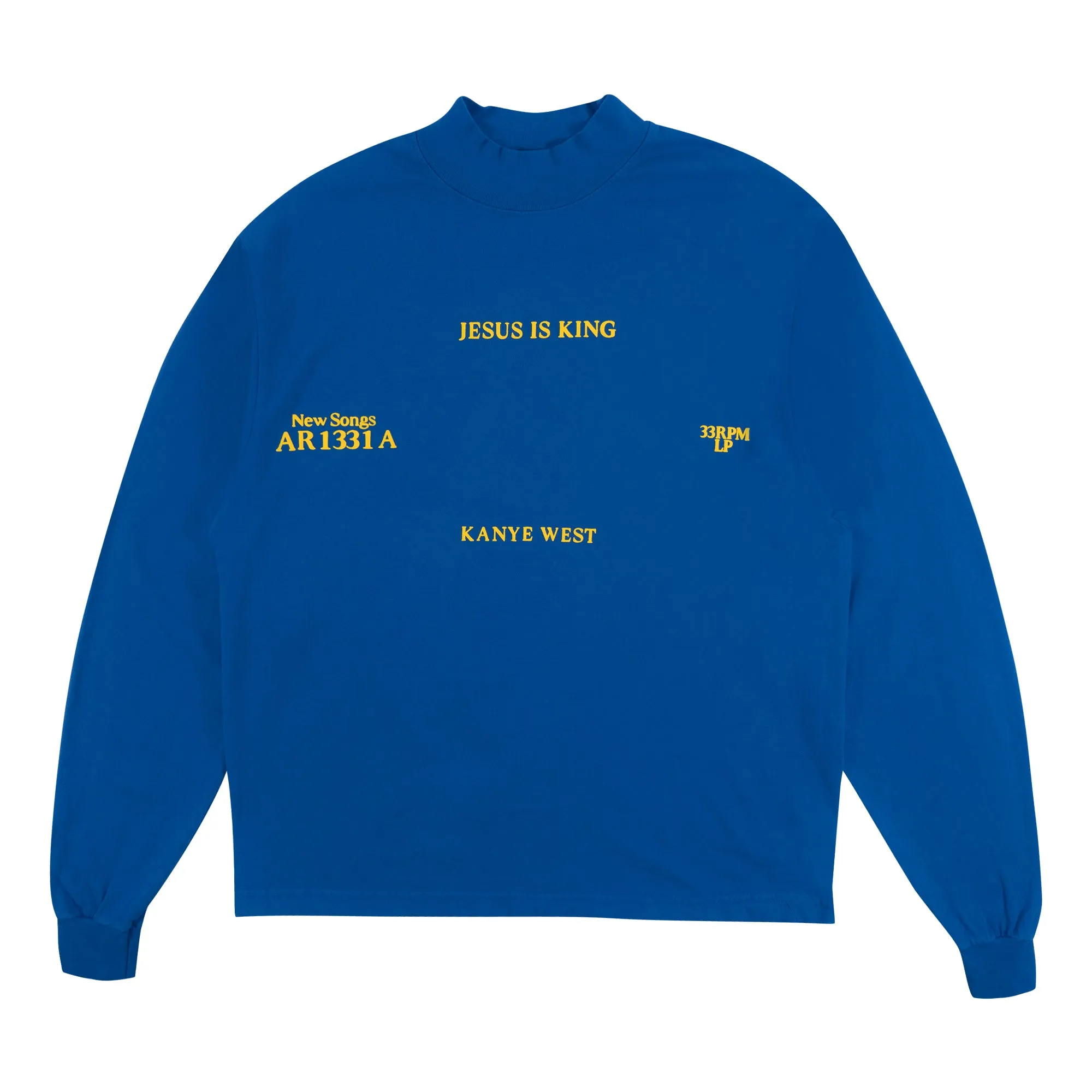 [激レア] JESUS IS KING VINYL LONG SLEEVE XL Kanye West Jesus Is King Vinyl I Long Sleeve Blue | Parallel