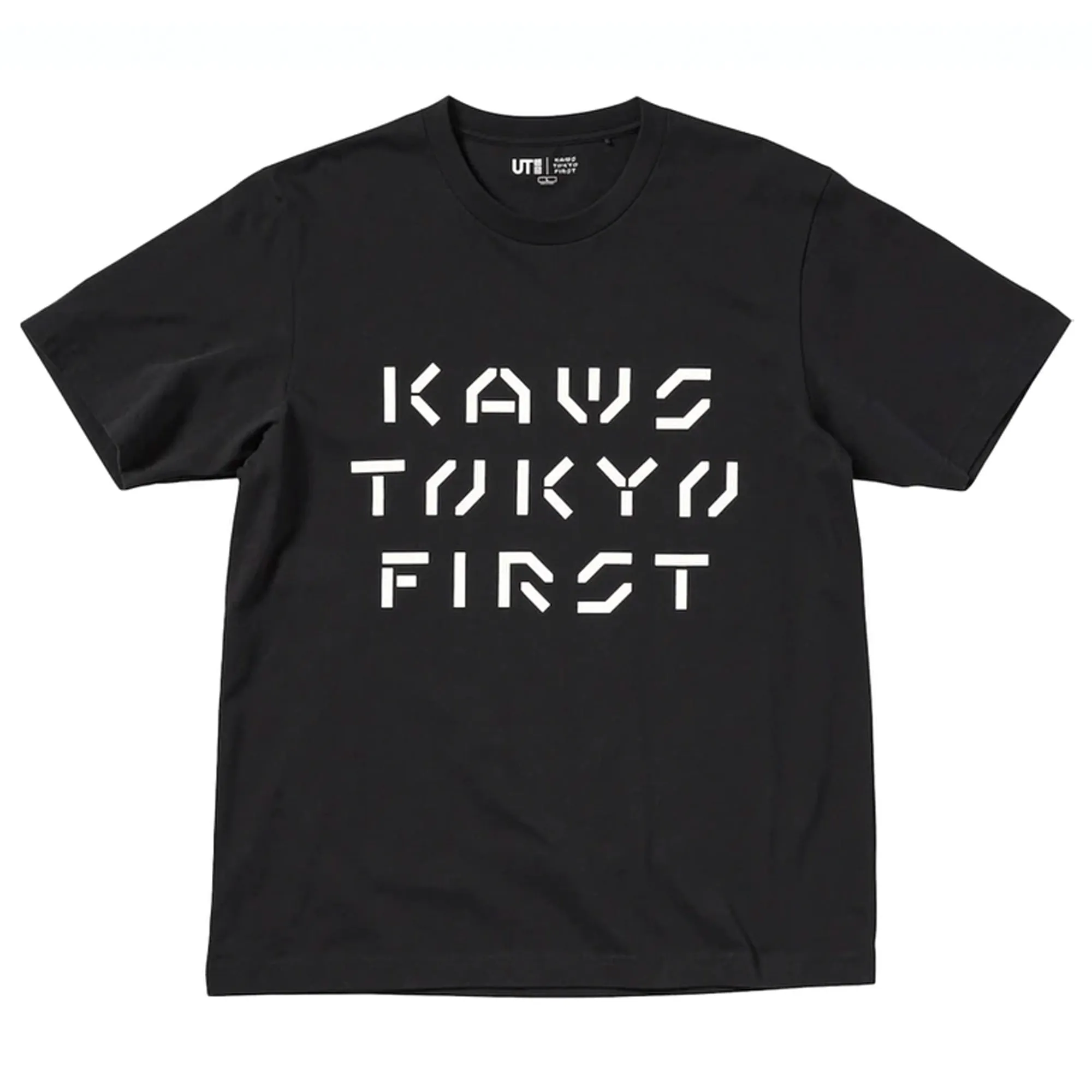 KAWS x Uniqlo Tokyo First Tee Black sold by PLUS