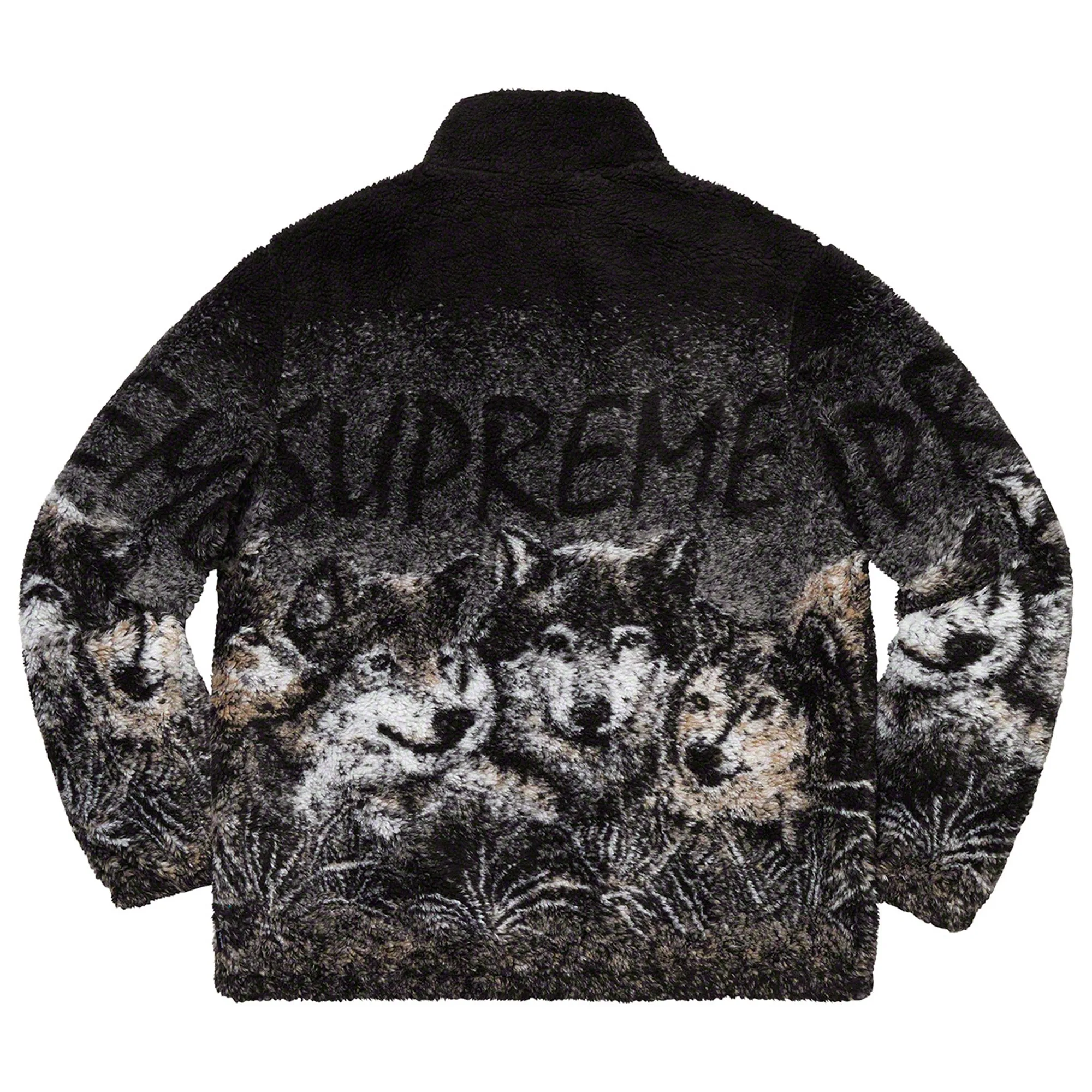 Supreme Wolf Fleece Jacket Black sold by PLUS product image thumbnail 2