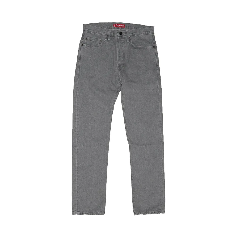 Supreme F/W13 Euro Abrasion Denim Grey Wash sold by PLUS