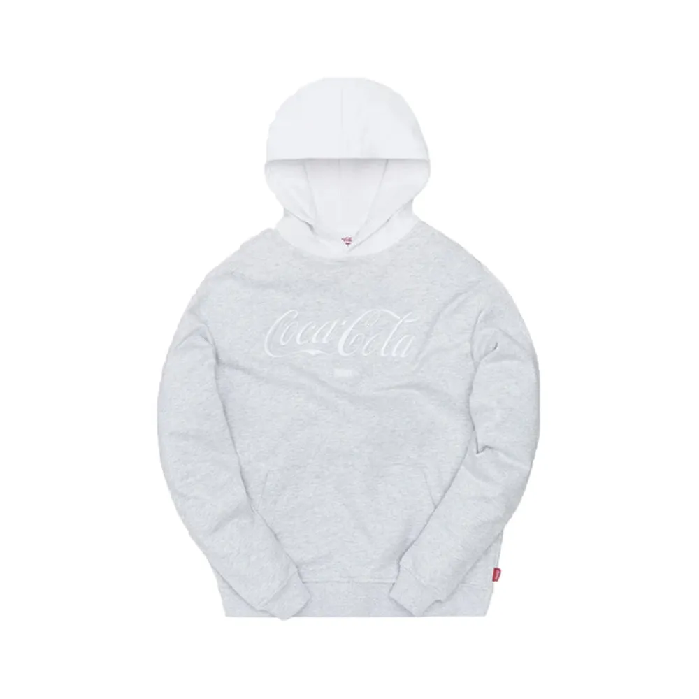 Kith x Coca-Cola Surfboard Williams II Hoodie Light Heather Grey sold by PLUS