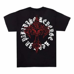 Revenge x Anuel Web Cross Tee Black | Parallel