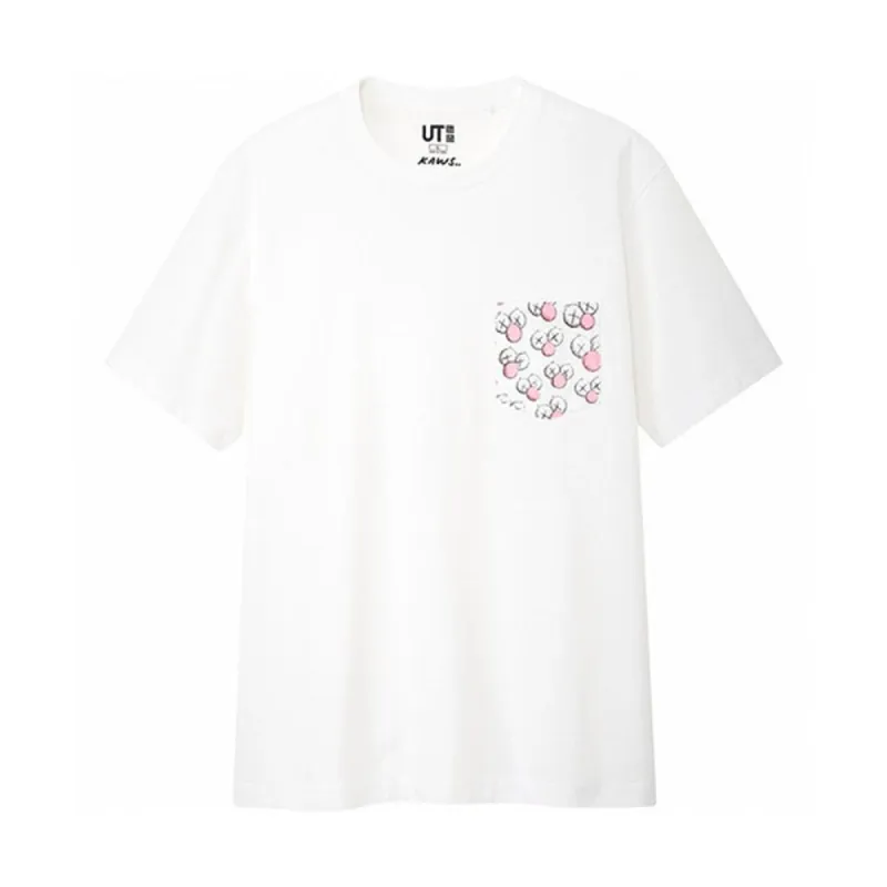 KAWS x Uniqlo BFF Pocket Tee White sold by PLUS