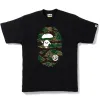 BAPE Tiger Camo Big Ape Head Tee Black sold by PLUS