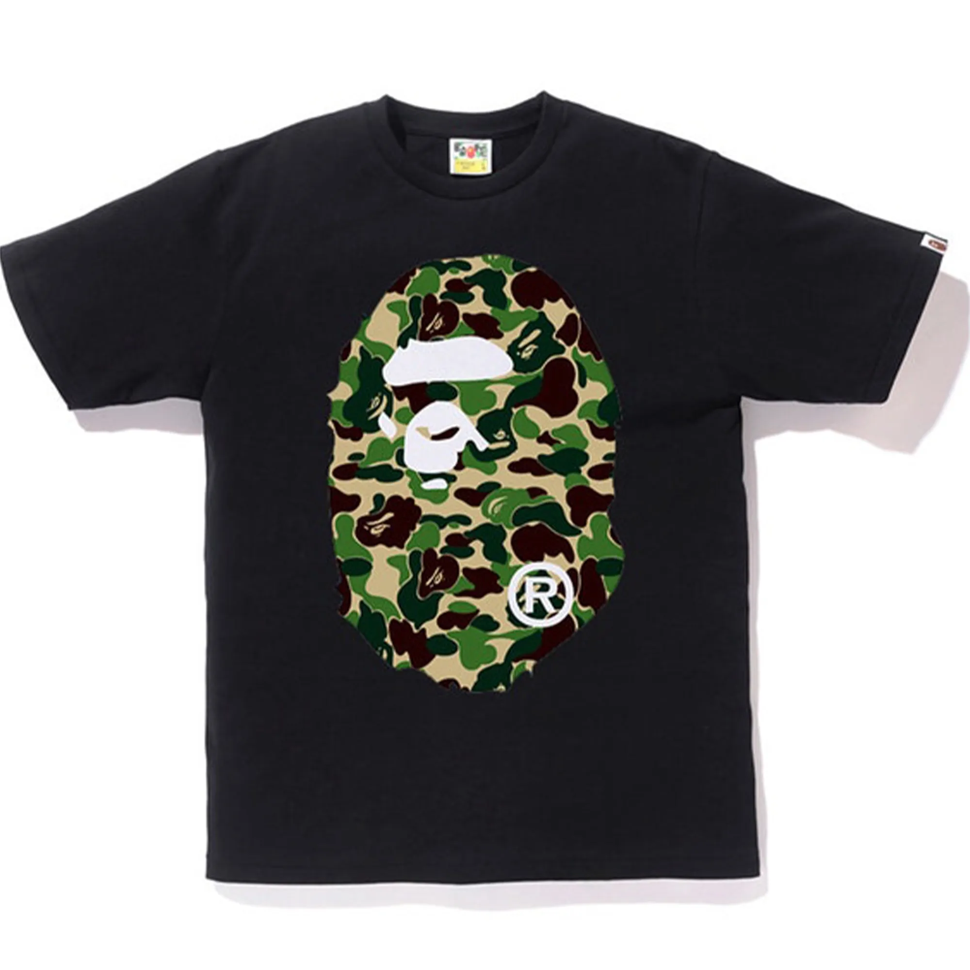 Bape ABC Big Ape Head Tee Black/Green sold by PLUS