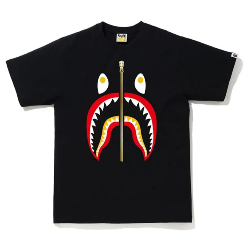 BAPE Colors Shark Tee Black/Red sold by PLUS