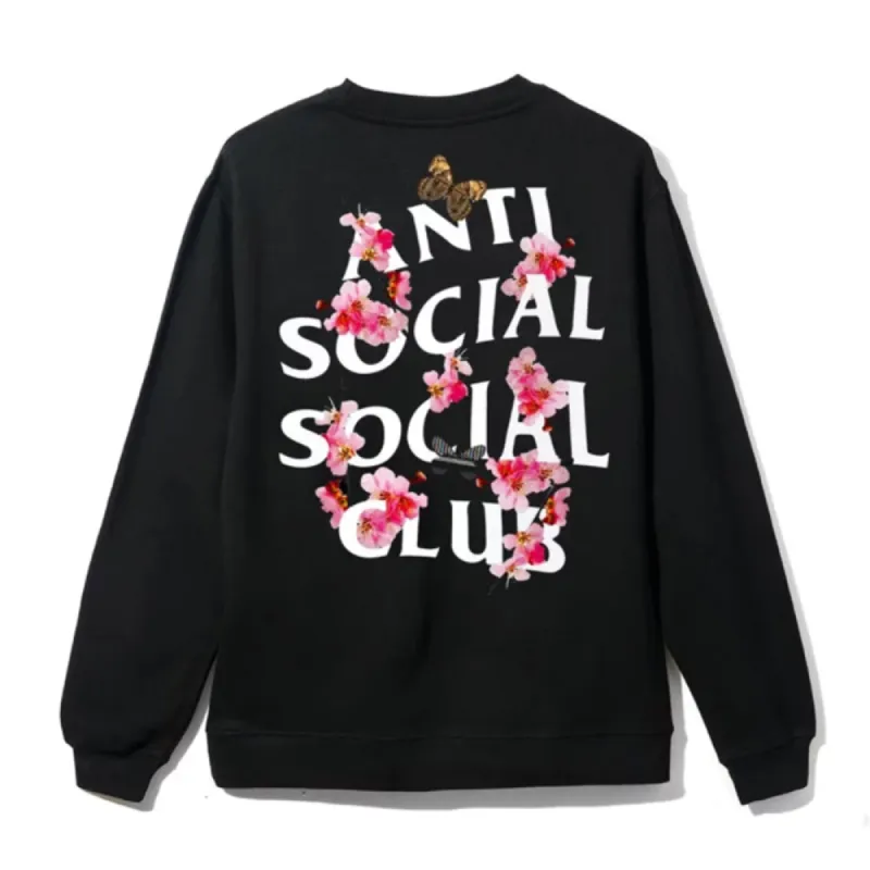 Anti Social Social Club Kkoch Crewneck Black made by PLUS