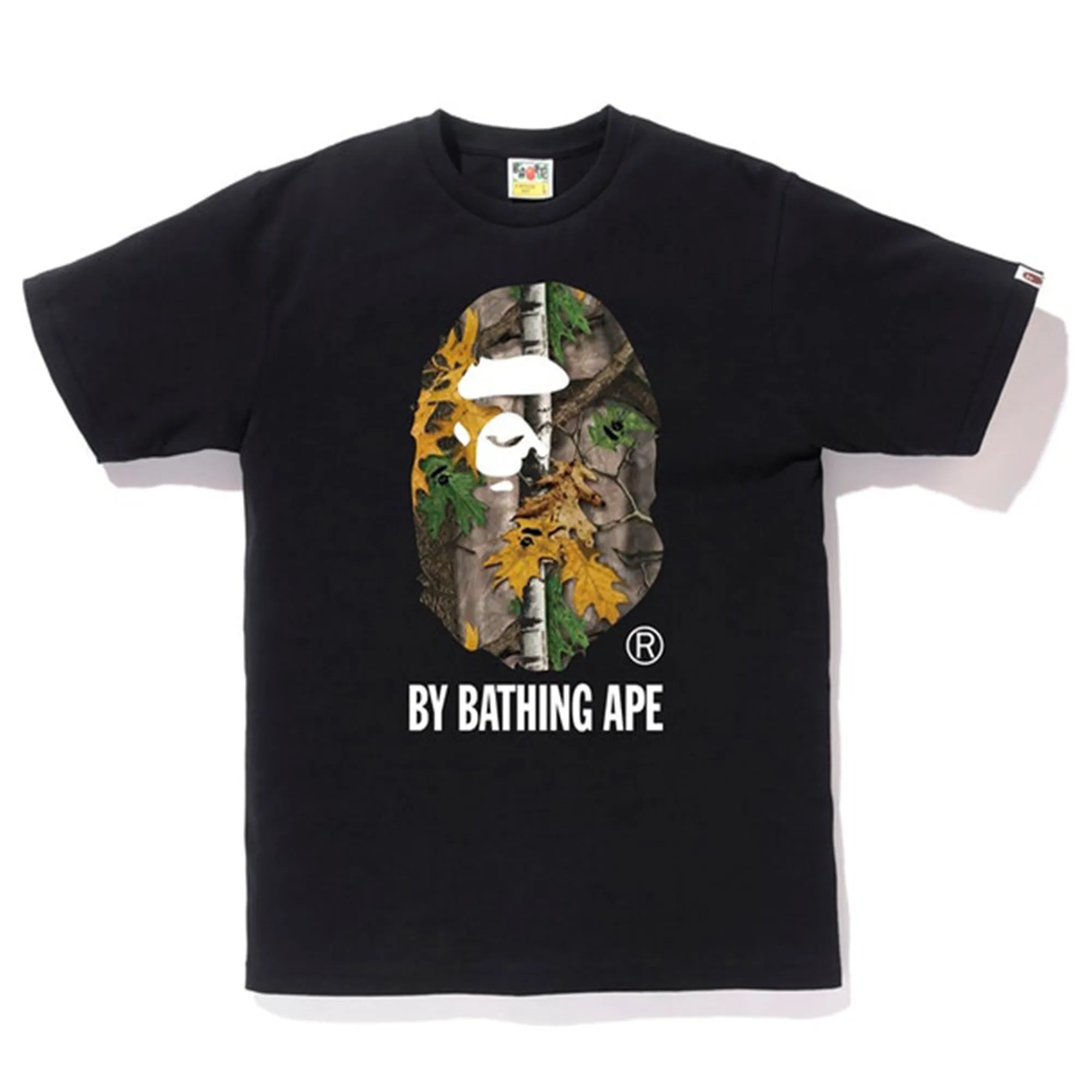 BAPE Forest Camo By Bathing Tee Black/Beige sold by PLUS