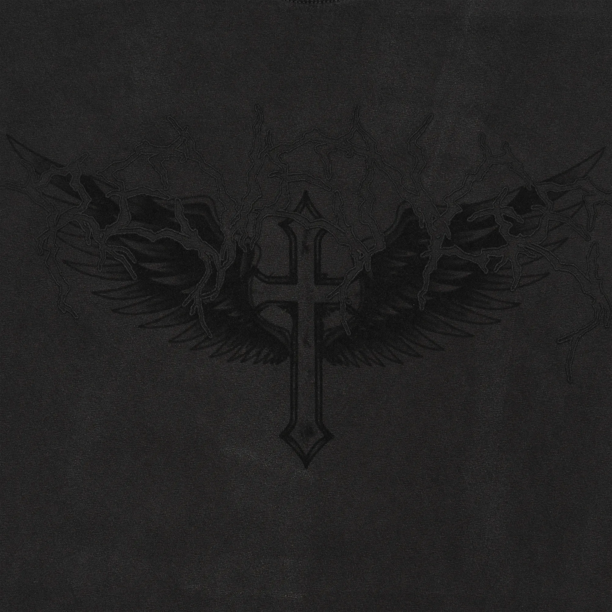 Revenge x Anuel Lightning Reaper Tee Vintage Grey sold by PLUS product image thumbnail 3