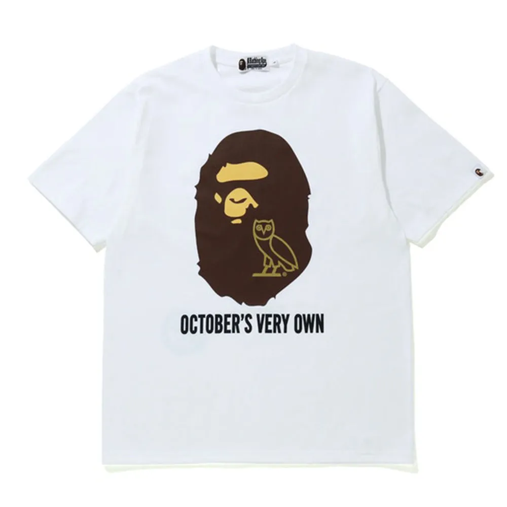 BAPE x OVO Tee White sold by PLUS