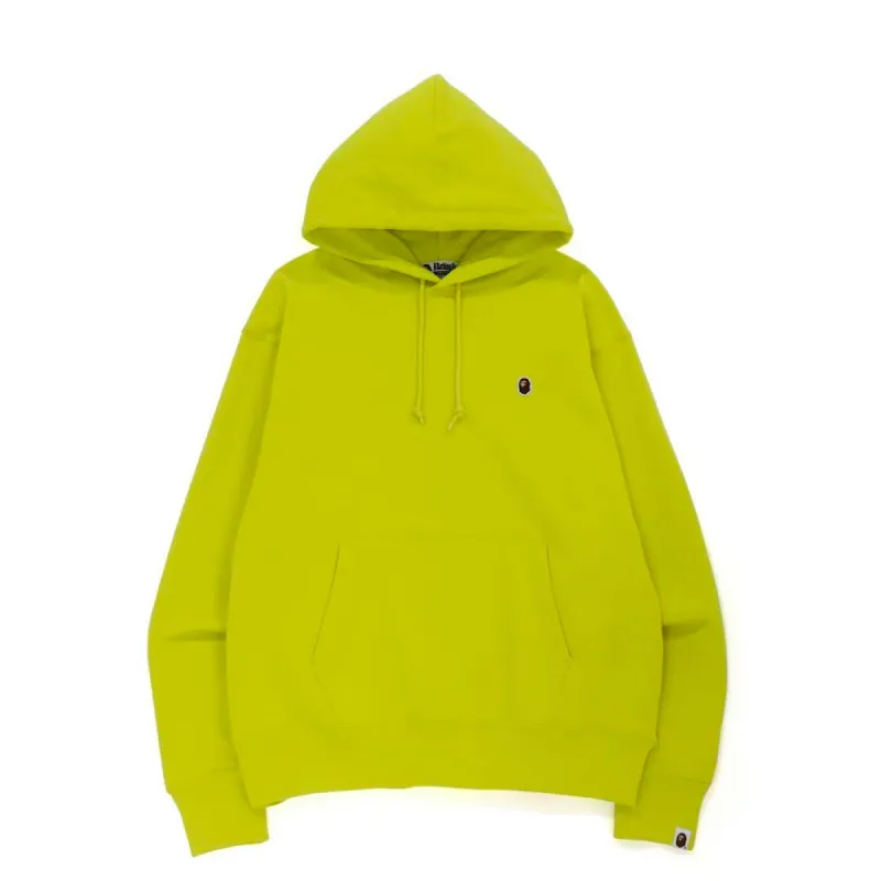 BAPE Ape Head One Point Relaxed Fit Pullover Hoodie Yellow sold by PLUS