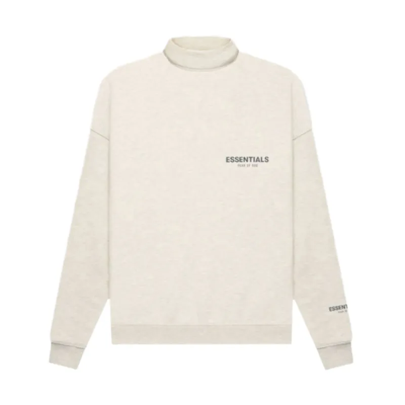 FOG Essentials Core Collection Pullover Mockneck Light Heather Oatmeal (FW21) sold by PLUS