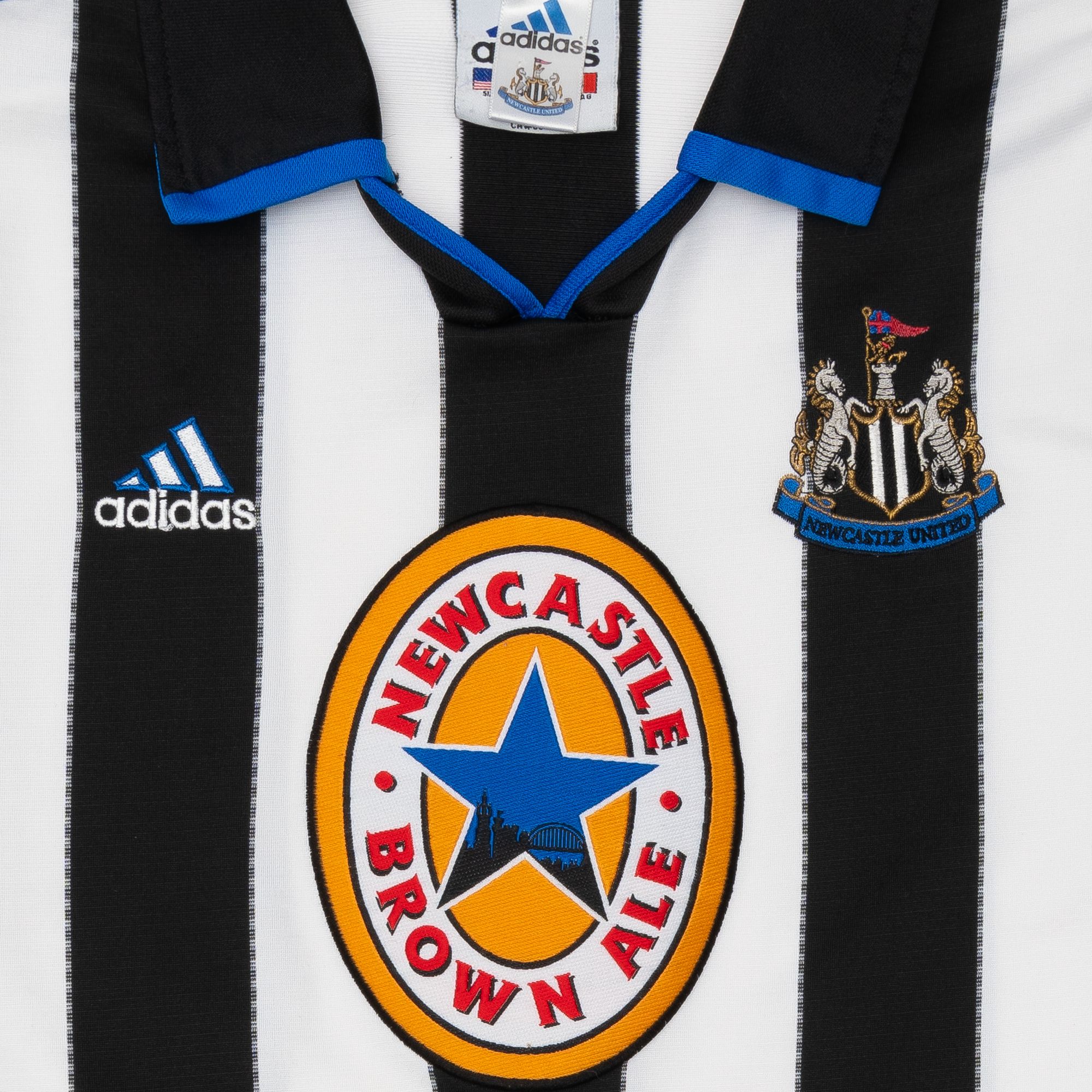 Team Newcastle United FC 1999-2000 Adidas Soccer Jersey White sold by PLUS product image thumbnail 2